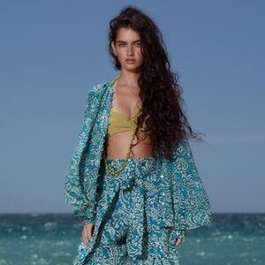 ZARA BOHO PRINTED BLOUSE
